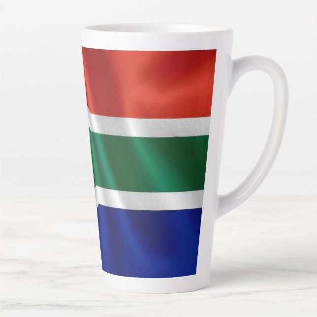 SA Flag  Latte Mug (Right)