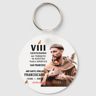 Sa Francisco de Assisi Glossy Poster Keychain