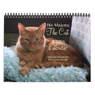Sa Majesté le calendrier du chat 2013