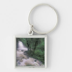 SA, Peru, S.H. Machu Picchu, Cascade and cloud Keychain