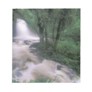 SA, Peru, S.H. Machu Picchu, Cascade and cloud Notepad