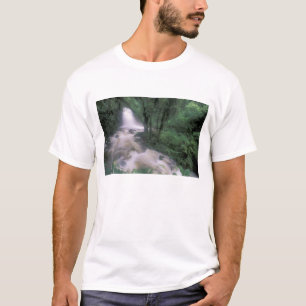 SA, Peru, S.H. Machu Picchu, Cascade and cloud T-Shirt