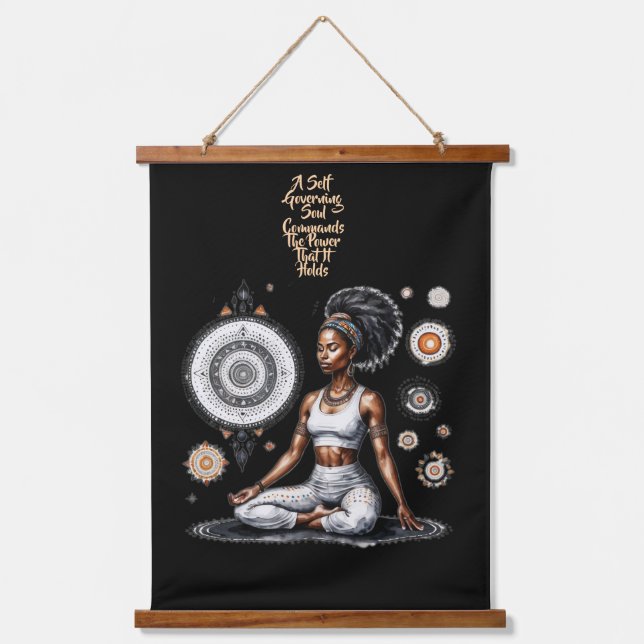 Sa Sagesse AutonomeBois Tourné Tapisserie (Recto)
