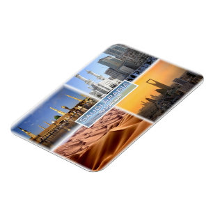 SA Saudi Arabia - Mosque - Mecca - Rub Al Khali - Magnet