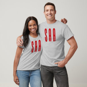 SAA white T - Customized T-Shirt