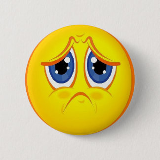 Saaaaad face 2 inch round button