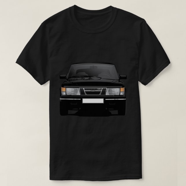 SAAB 900 Turbo black   T-Shirt (Design Front)