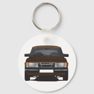 Saab 900 turbo (brown) keychain