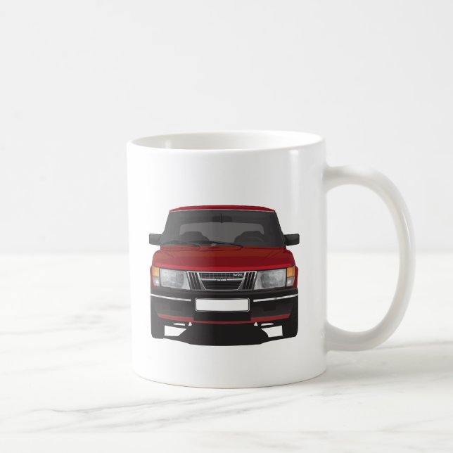 Saab 900 turbo (red) coffee mug (Right)