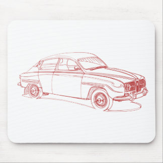 Saab 96 1967 mouse pad