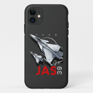 Saab JAS39 Gripen Swedish Fighterjet Aircraft iPhone 11 Case