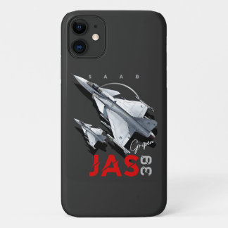 Saab JAS39 Gripen Swedish Fighterjet Aircraft iPhone 11 Case