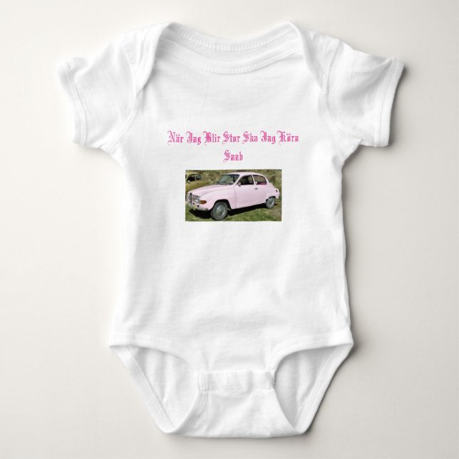 saab v4 baby bodysuit (Front)