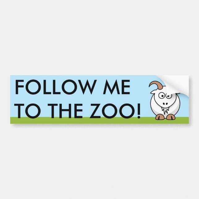 Saanen Goat Bumper Sticker (Front)
