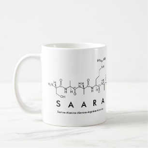 Saara peptide name mug