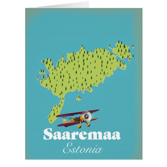 Saaremaa Estonia map  (Front)