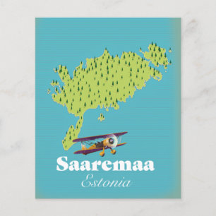 Saaremaa Estonia map Flyer