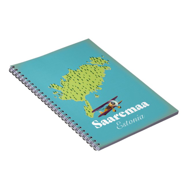 Saaremaa Estonia map  Notebook (Right Side)