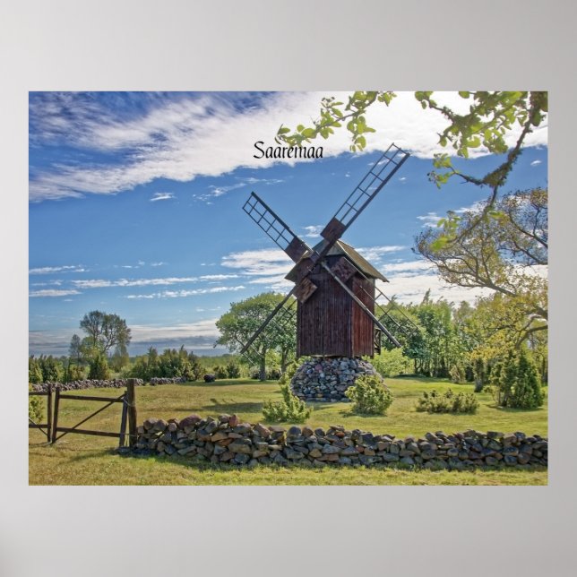 Saaremaa, Island of Estonia, Poster (Front)
