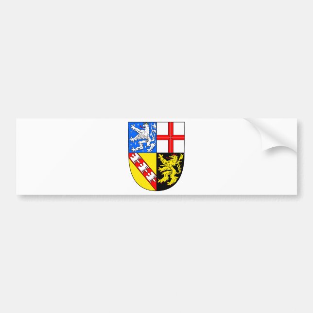 Saarland Coat Bumper Sticker (Front)