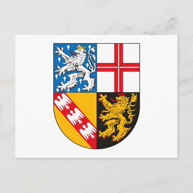 Saarland Coat of Arms Postcard (Front)