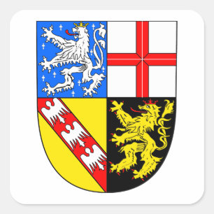 Saarland Coat Square Sticker