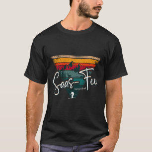 Saas-fee Ski Resort Swiss Alps Alpine Skiing Switz T-Shirt