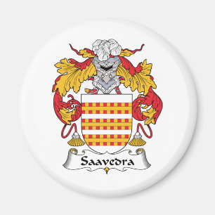 Saavedra Family Crest Magnet