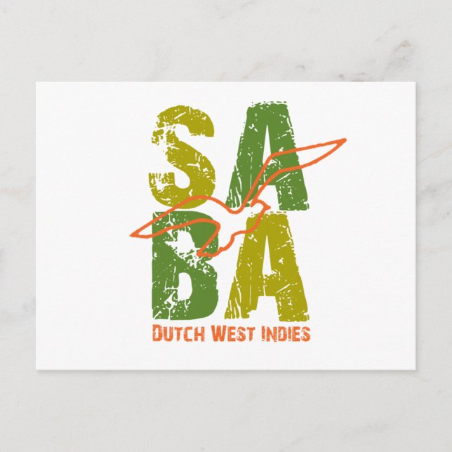 Saba DWI Postcard (Front)
