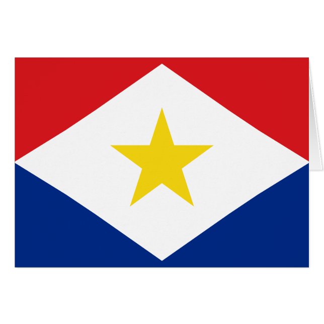 Saba Flag (Front Horizontal)