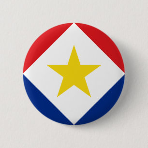 Saba Flag 2 Inch Round Button