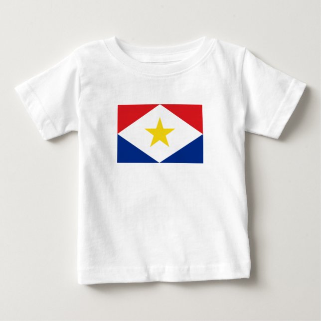 Saba Flag Baby T-Shirt (Front)