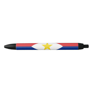 Saba Flag Black Ink Pen