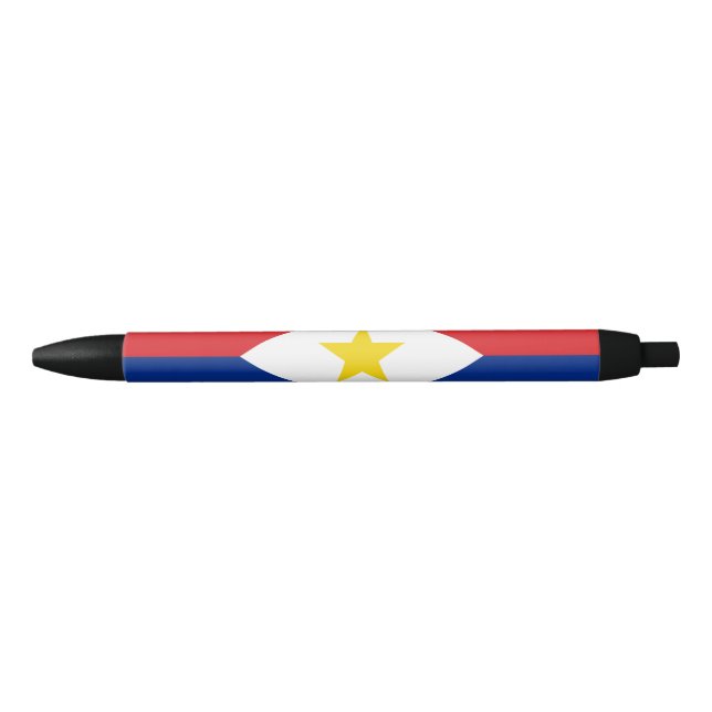 Saba Flag Black Ink Pen (Front)