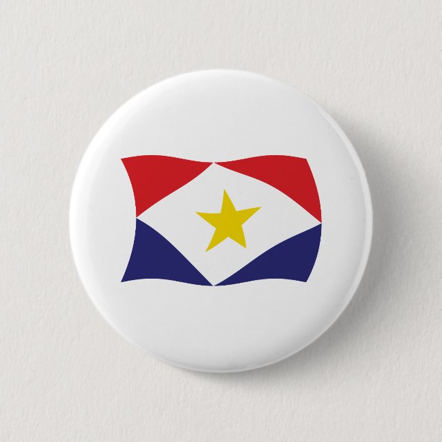 Saba Flag Button (Front)