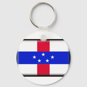 Saba Flag Keychain