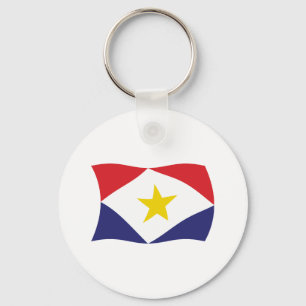 Saba Flag Keychain