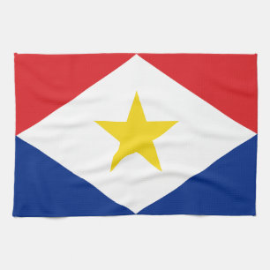 Saba Flag Kitchen Towel