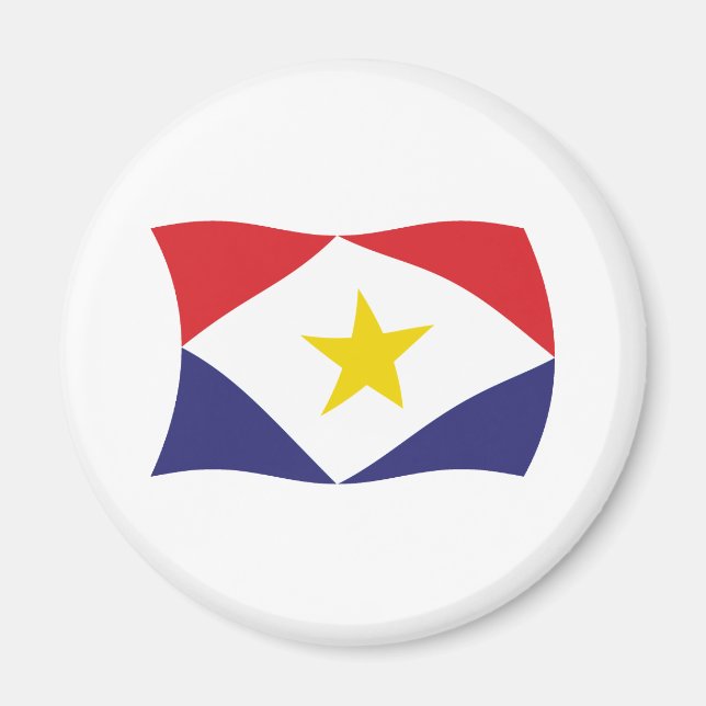 Saba Flag Magnet (Front)