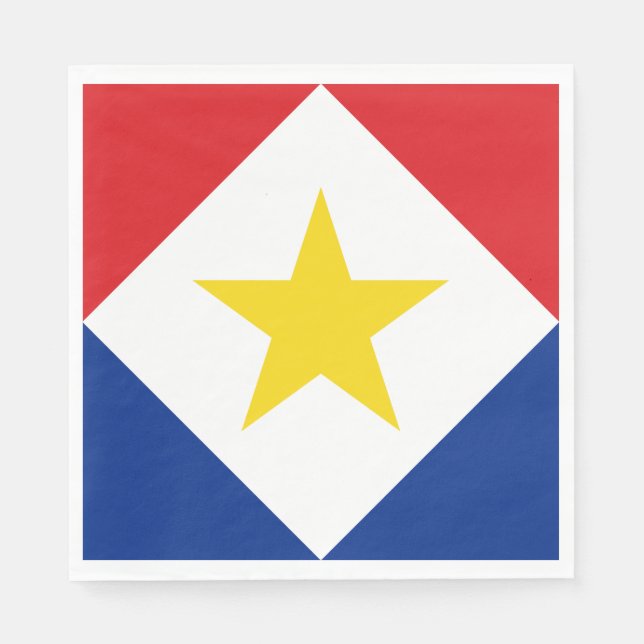 Saba Flag Napkin (Front)