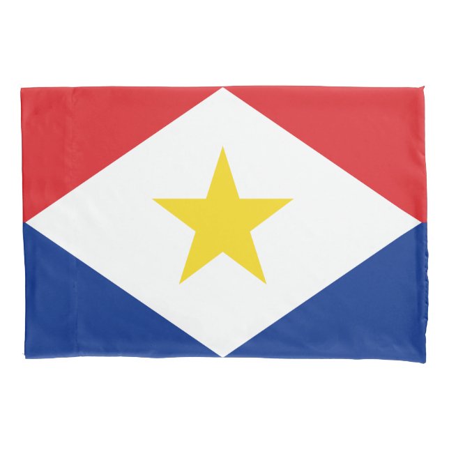 Saba Flag Pillowcase (Front)
