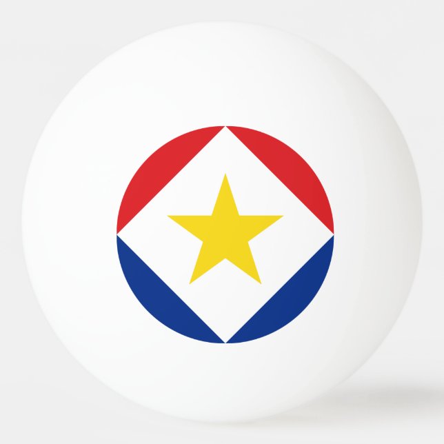 Saba Flag Ping Pong Ball (Front)
