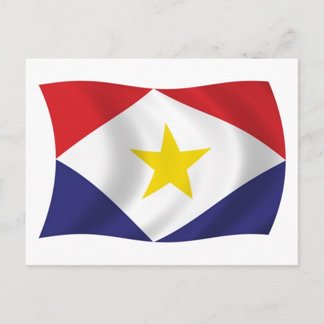 Saba Flag Postcard (Front)