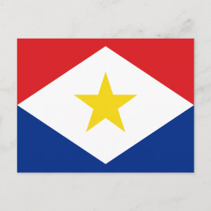 Saba Flag Postcard