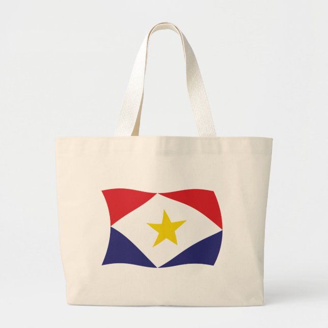 Saba Flag Tote Bag (Front)