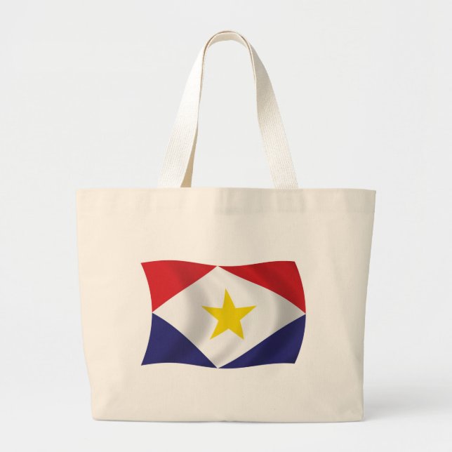 Saba Flag Tote Bag (Front)