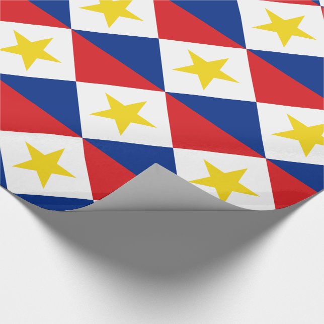 Saba Flag Wrapping Paper (Corner)