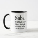 Saba Hebrew Grandpa Definition Jewish Hanukkah Gif Mug<br><div class="desc">Saba Funny Hanukkah Deinition Shirt</div>