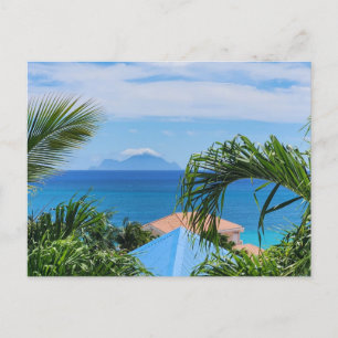 Saba in de verte postcard