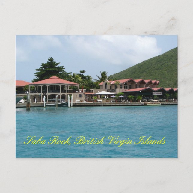 Saba Rock Postcard (Front)